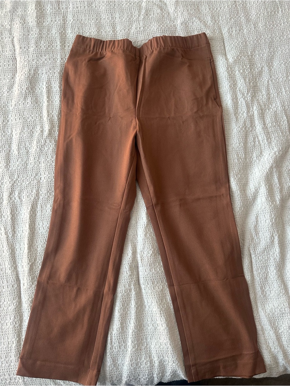 Women’s Stretch Straight-Leg Pants in Rust